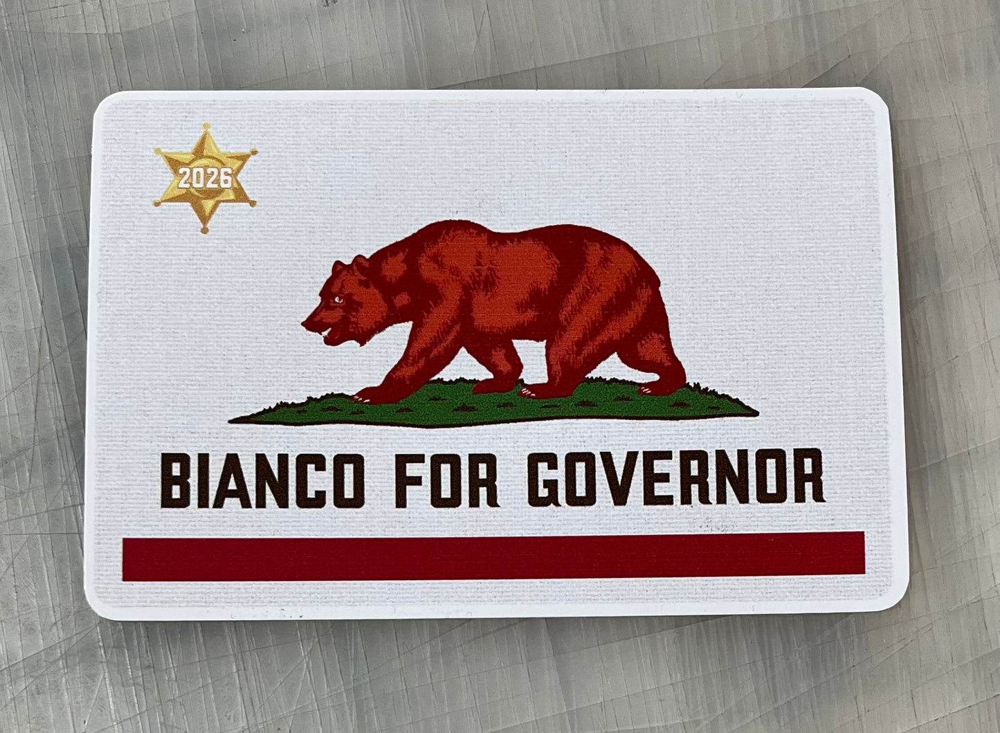 Red Bear Bianco for Governor