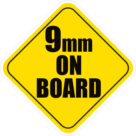 9mm (word) Onboard Sticker