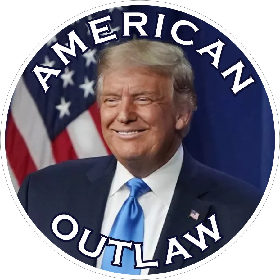 Trump American Outlaw Sticker