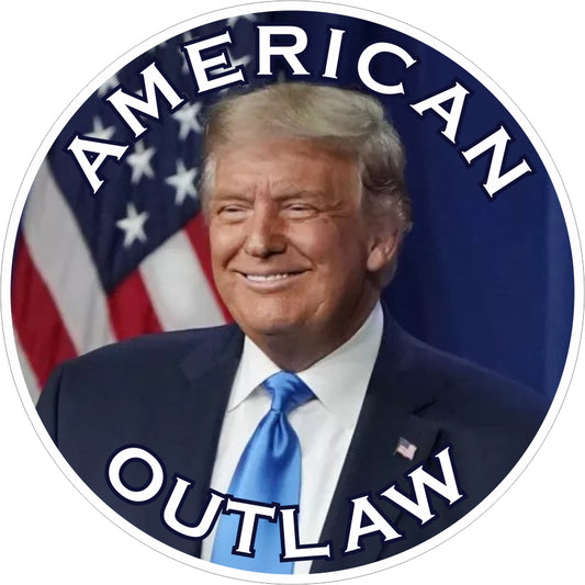 Trump American Outlaw Sticker