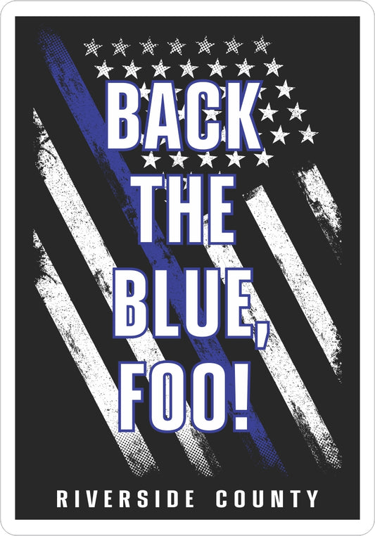 Back The Blue Foo Sticker
